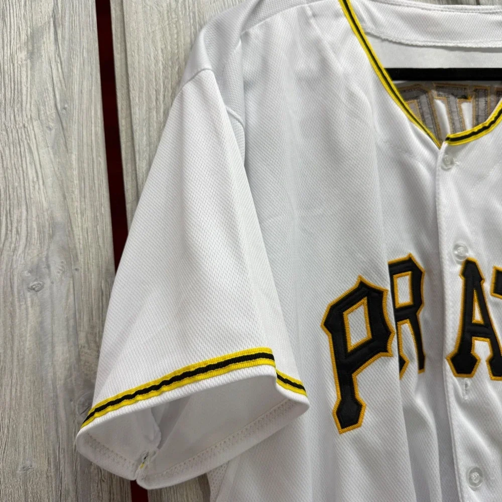 Majestic Pittsburgh Pirates Andrew McCutchen 22 Jersey Mens 52 White Authentic